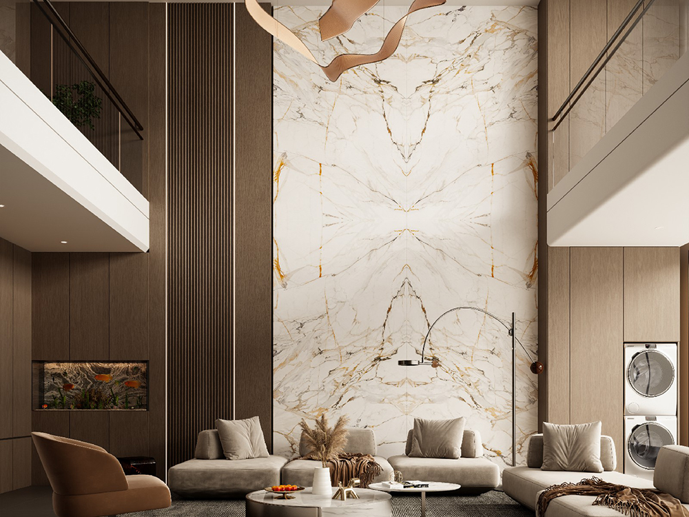 Lý tưởng cho các bức tường phòng khách cao gấp đôi, tấm ốp trang trí phòng tắm sang trọng, sảnh khách sạn, cửa hàng thời trang cao cấp và những không gian thể hiện cá tính nghệ thuật.