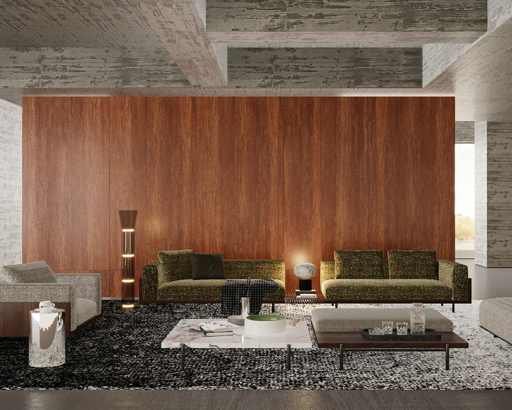 ITALIAN RED TRAVERTINE Look Sintered Stone Slab (1)