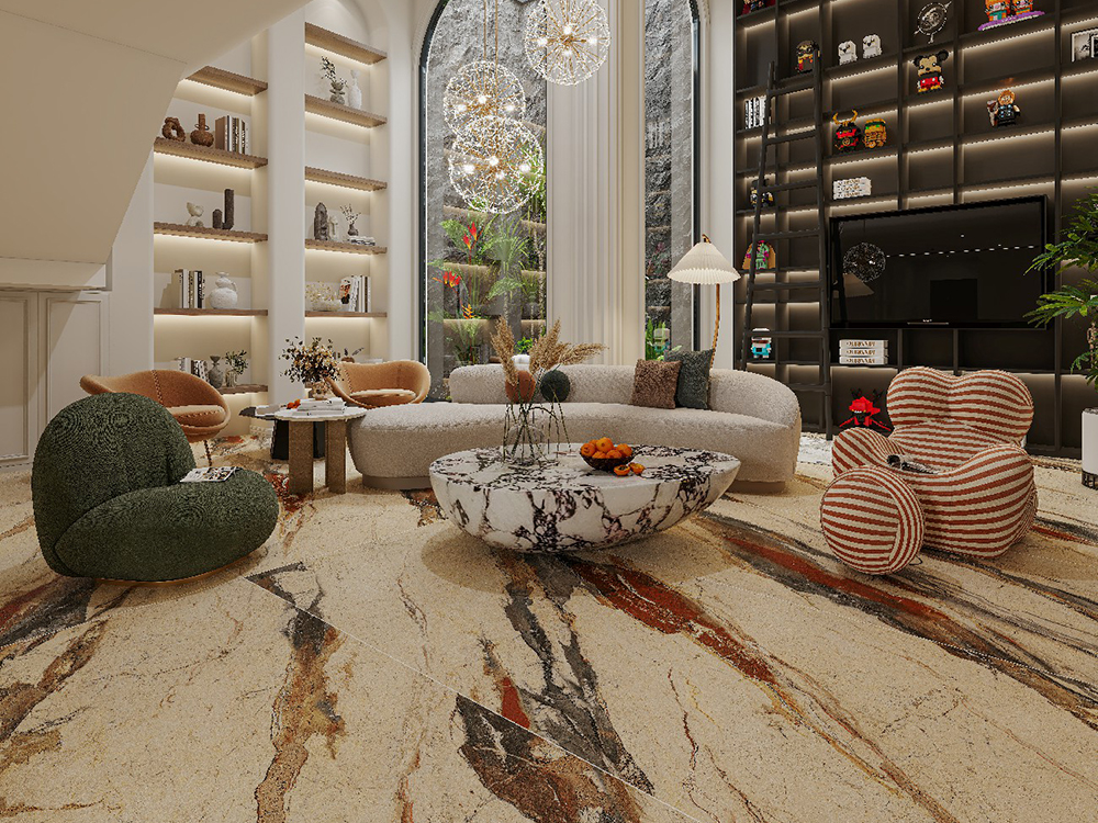 JINHUA AUTUMN PERSIMMON Vein Sintered Stone Panel (1)