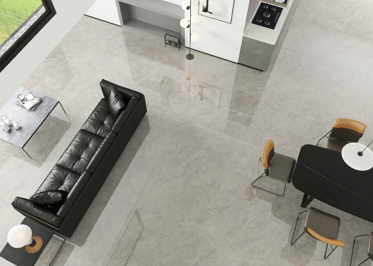 Mocha Stone Sintered Slab – Glossy Taupe Vein Finish (1)