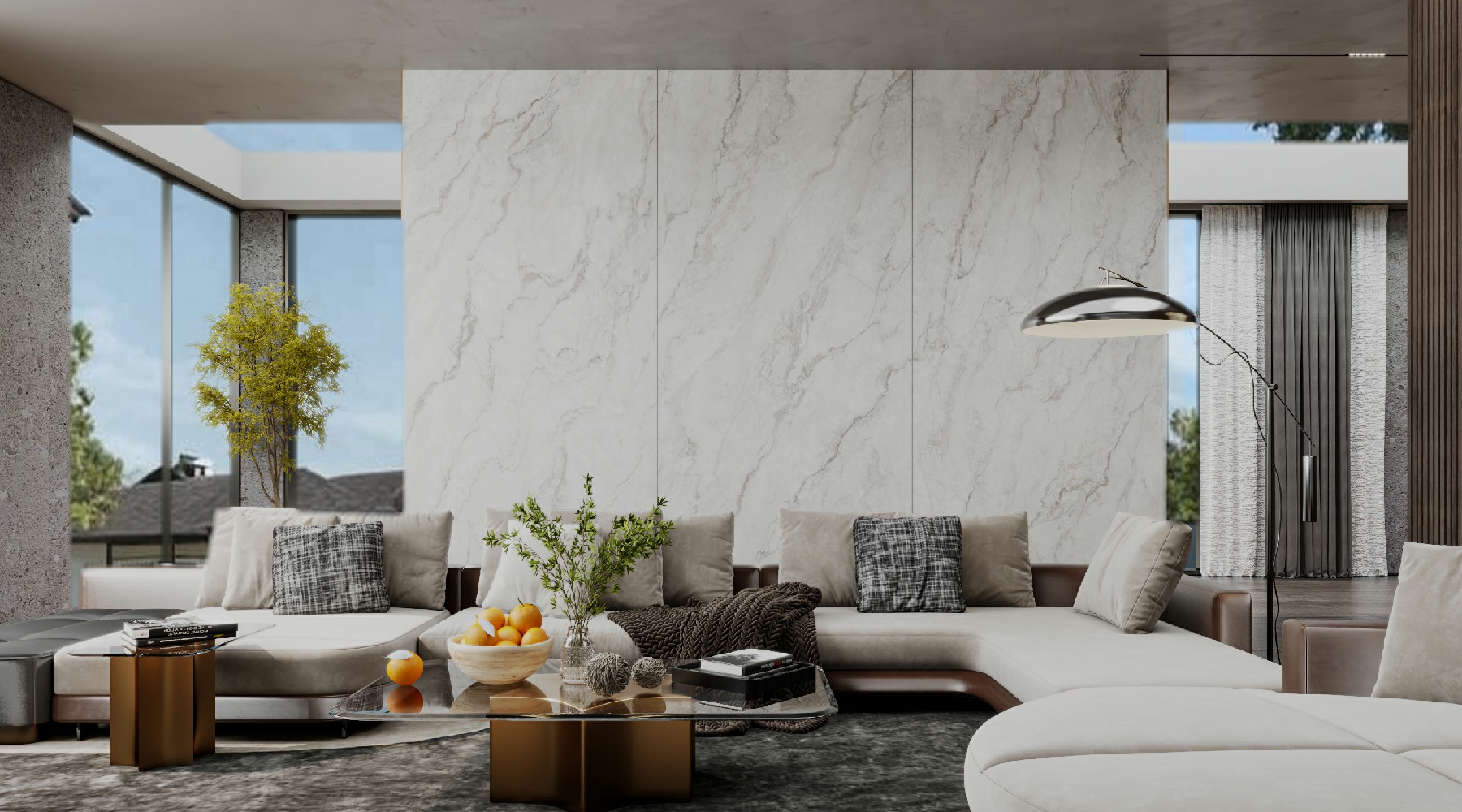 VIENNA LIGHT GREY STONE Look Sintered Slab (1)