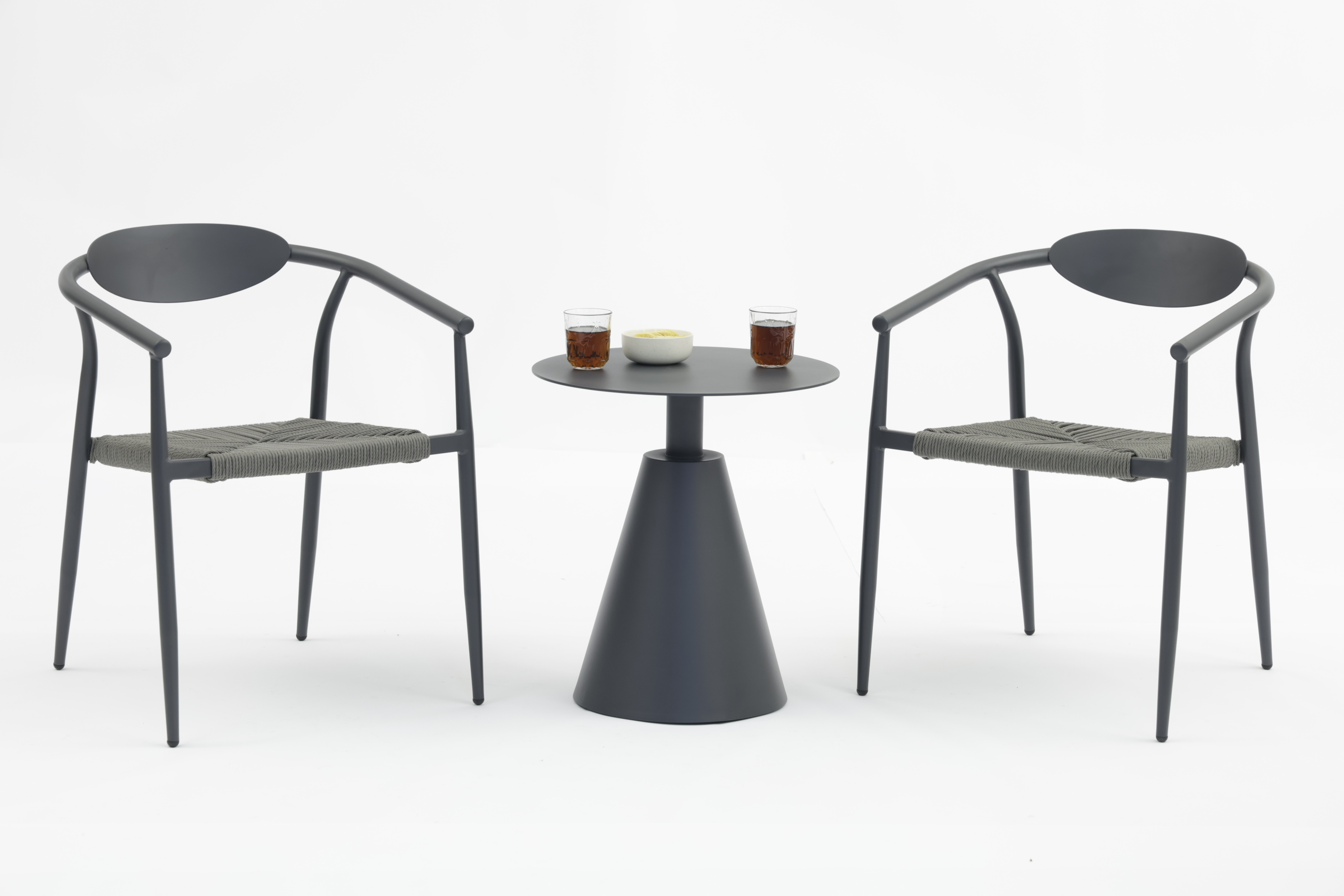 All-Aluminum Side Table - Lightweight and Durable Outdoor Accent Table - AD551012