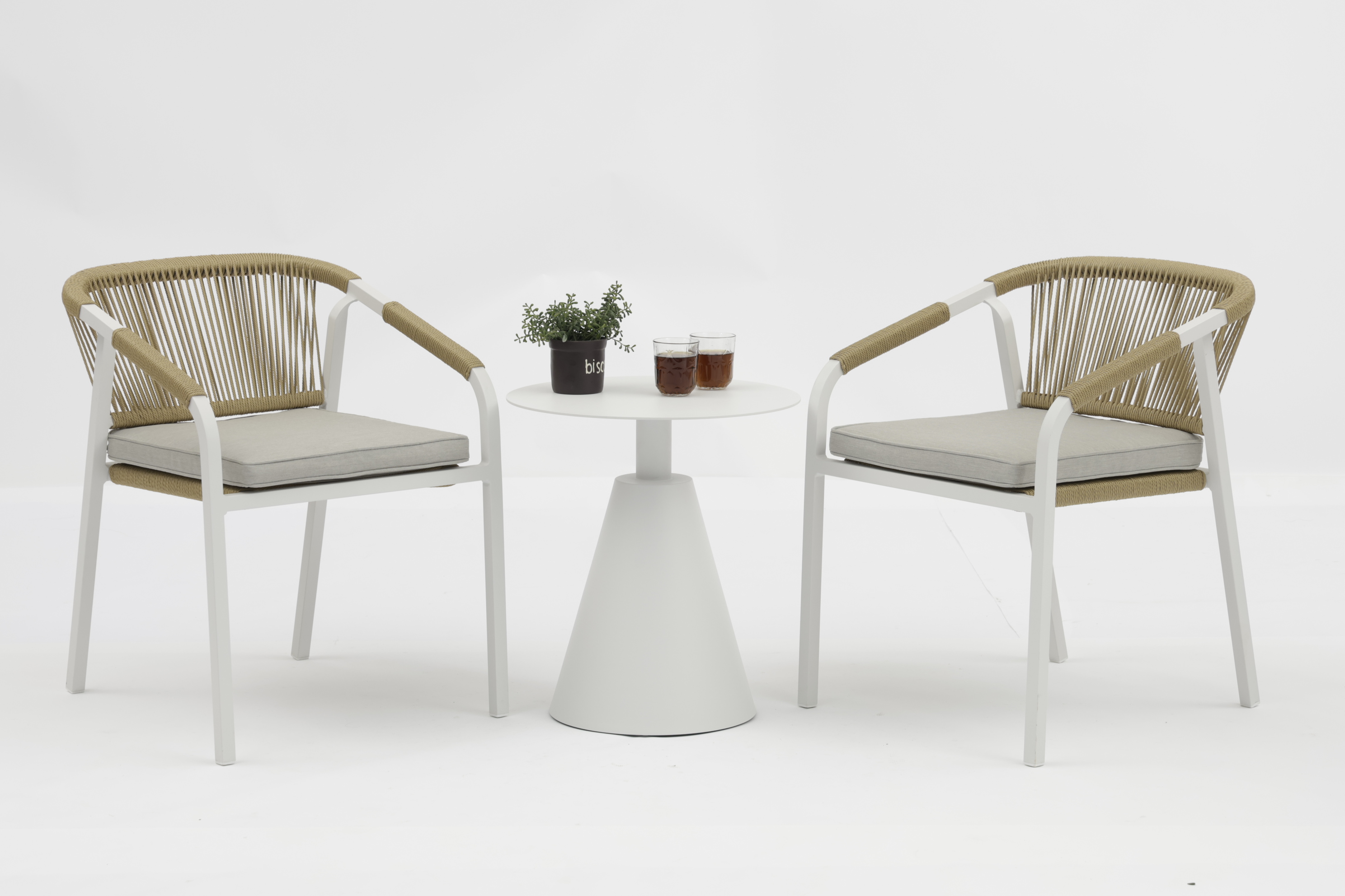 All-Aluminum Side Table - Lightweight and Durable Outdoor Accent Table - AD551012