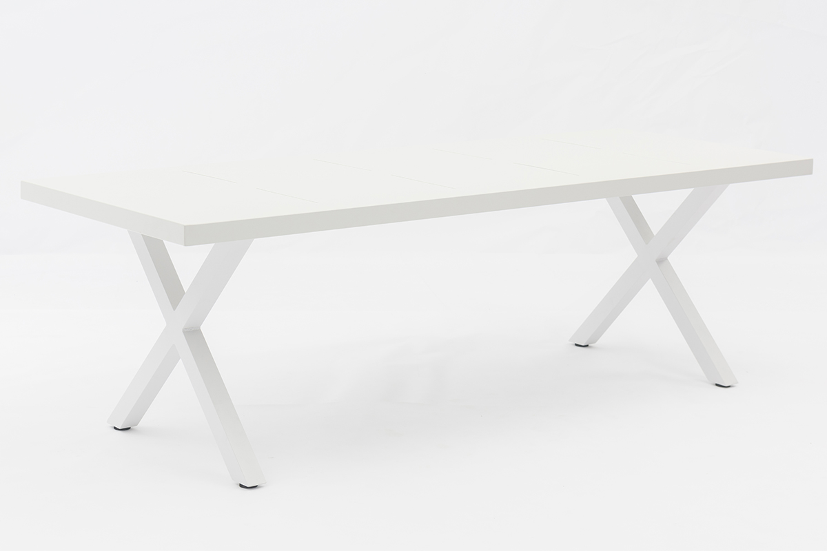 Chic Outdoor Dining Set: 6 Stylish Chairs and a Durable All-Aluminum Table-AD723016-7