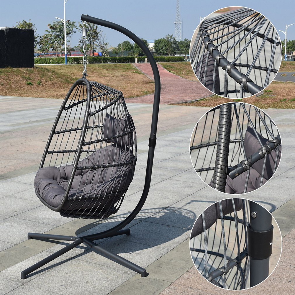 Garden furniture best deal furniture outdoor PE rattan hanging chair AD608001