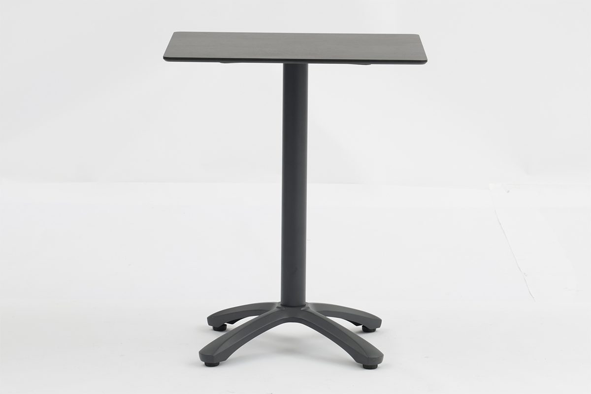 Luxury Aluminum Dinning-table Base with HPL Table Top Metal Legs - AD751016