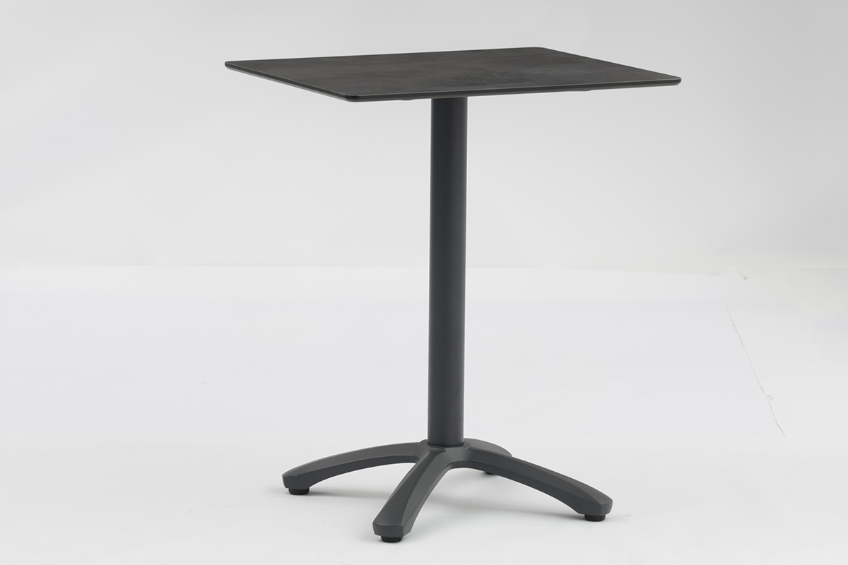 Luxury Aluminum Dinning-table Base with HPL Table Top Metal Legs - AD751016