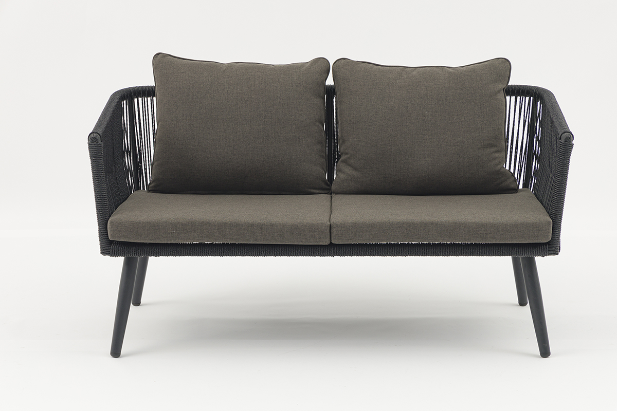 Outdoor beautifully combines modern design Dili alum rattan sofa-AD725013-4