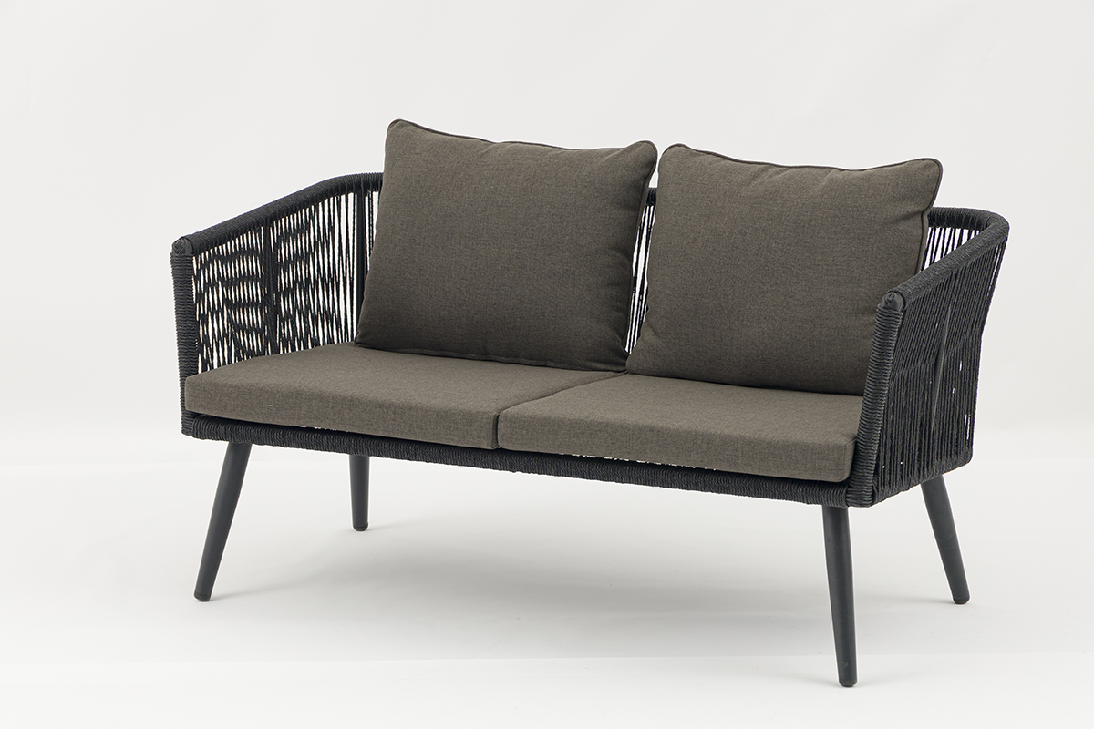 Outdoor beautifully combines modern design Dili alum rattan sofa-AD725013-4