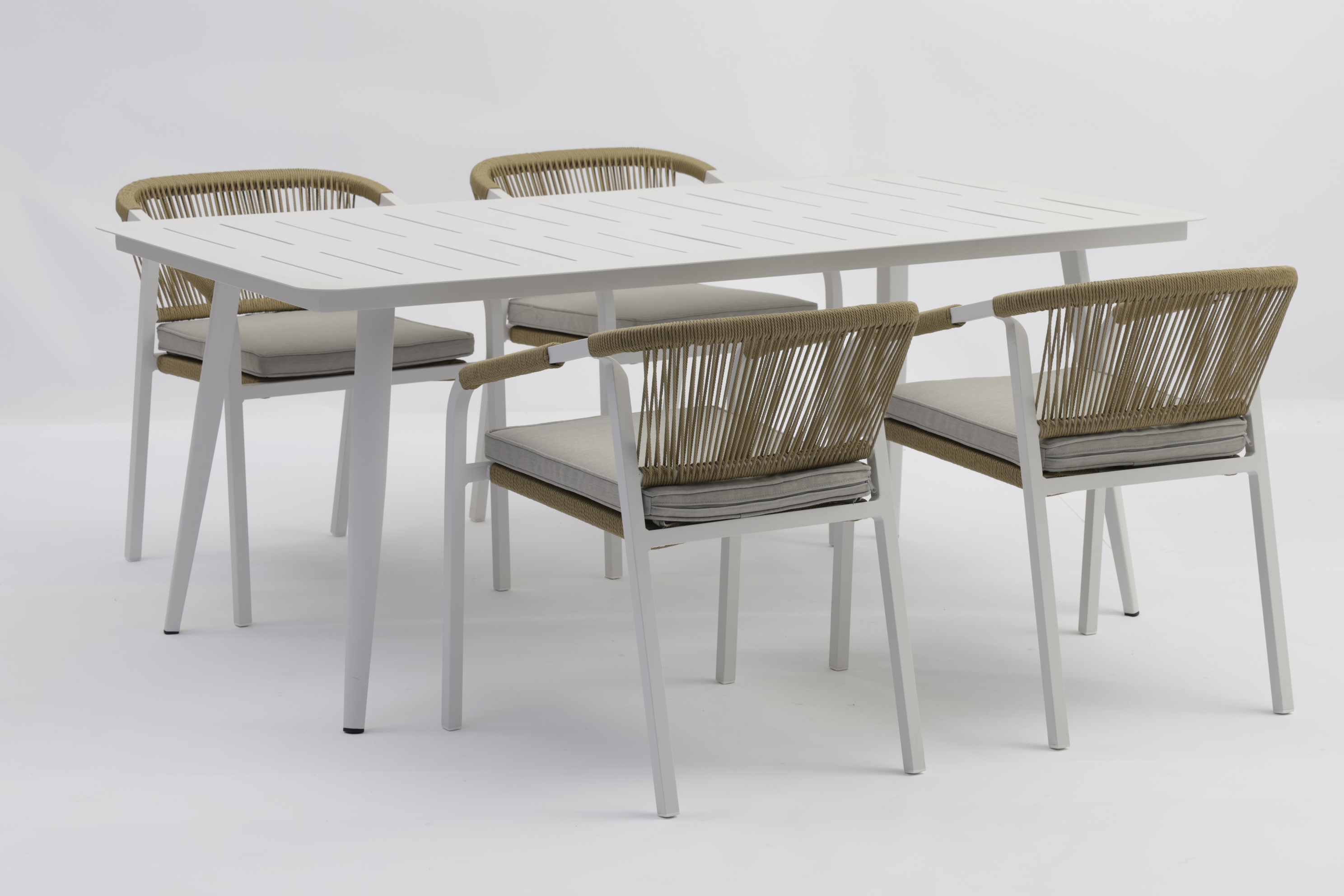 Outdoor Faux Polywood Dining Table with Aluminum Frame - AD939005T