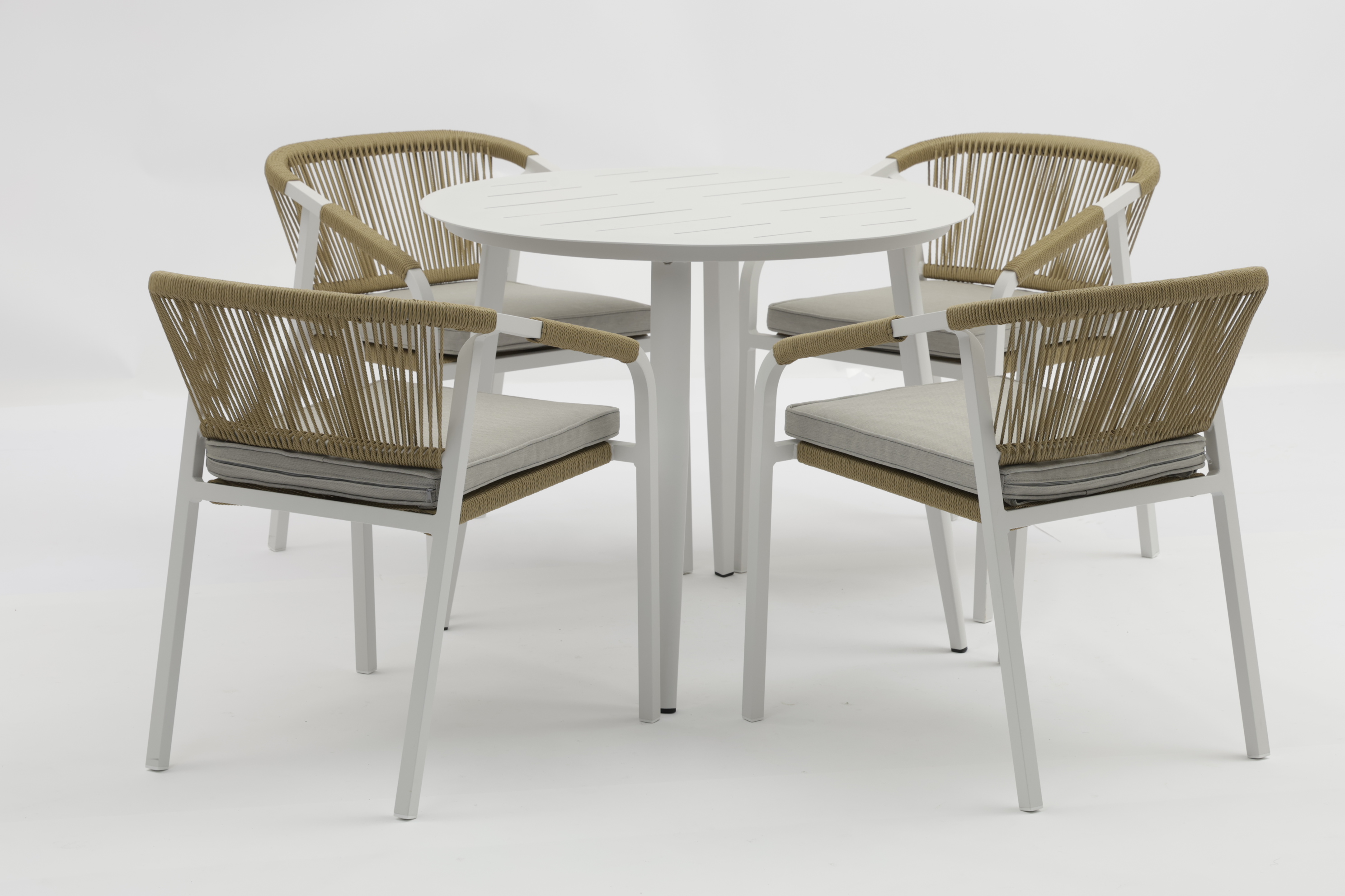 Outdoor Faux Polywood Dining Table with Aluminum Frame - AD939005T