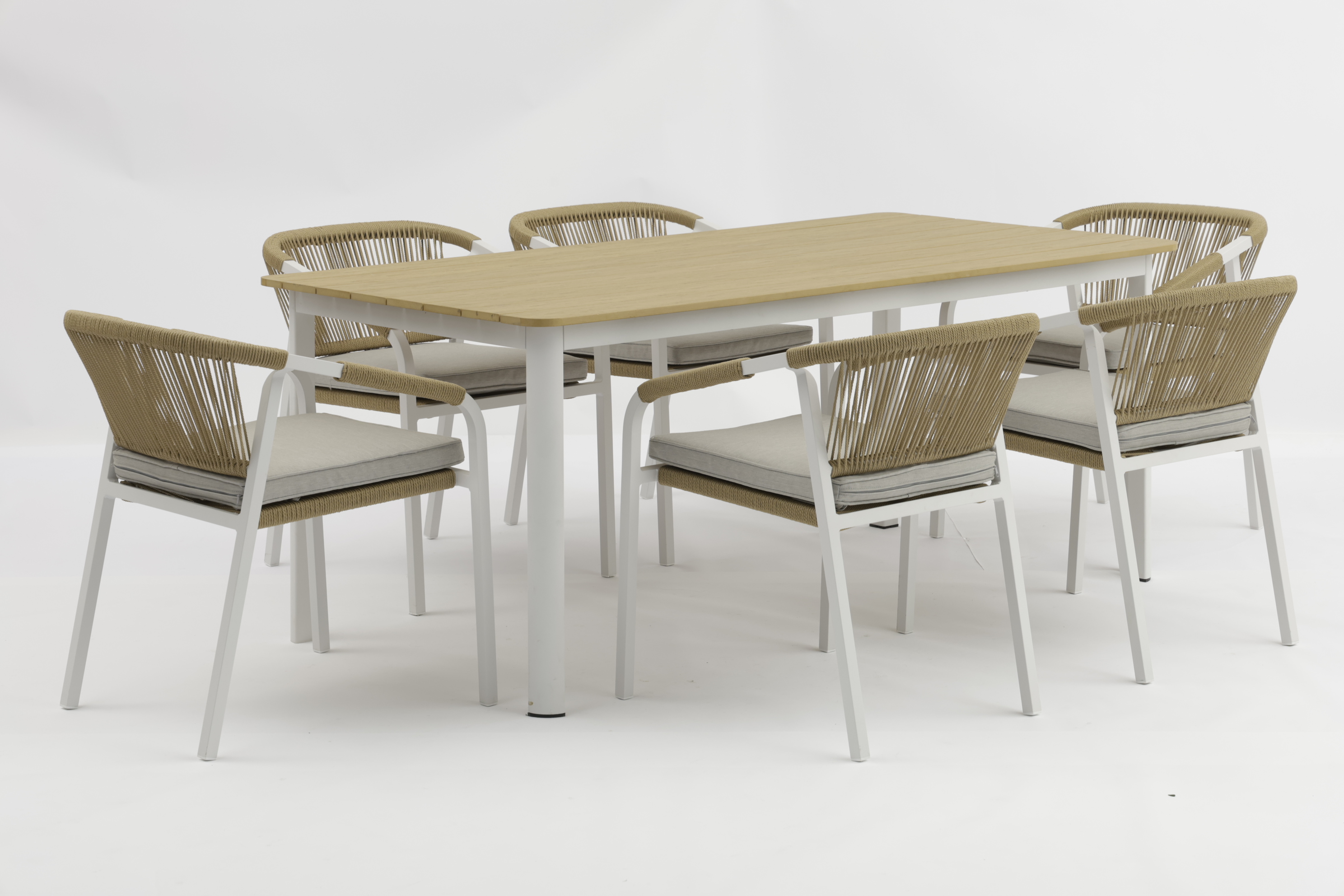 Outdoor Faux Polywood Dining Table with Aluminum Frame - AD939005T