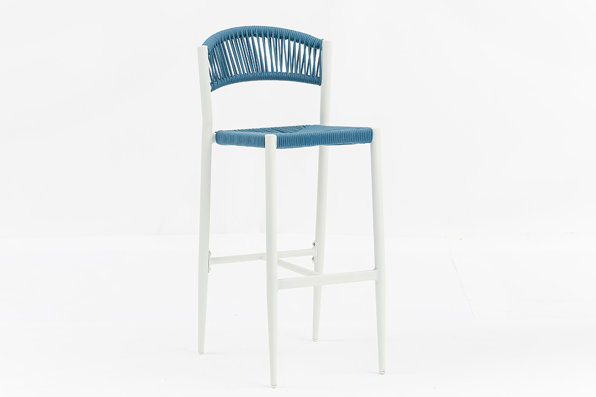 Outdoor PE Rattan Counter Pub Chair for Home Bar Gym Restaurant High Capacity Bar Stool AD872005BAR