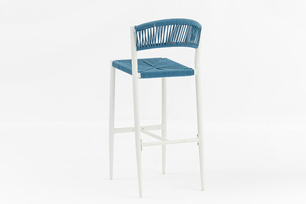 Outdoor PE Rattan Counter Pub Chair for Home Bar Gym Restaurant High Capacity Bar Stool AD872005BAR