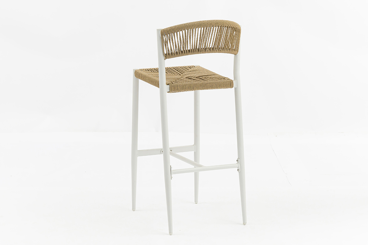 Outdoor PE Rattan Counter Pub Chair for Home Bar Gym Restaurant High Capacity Bar Stool AD872005BAR