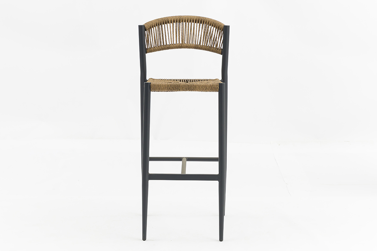 Outdoor PE Rattan Counter Pub Chair for Home Bar Gym Restaurant High Capacity Bar Stool AD872005BAR