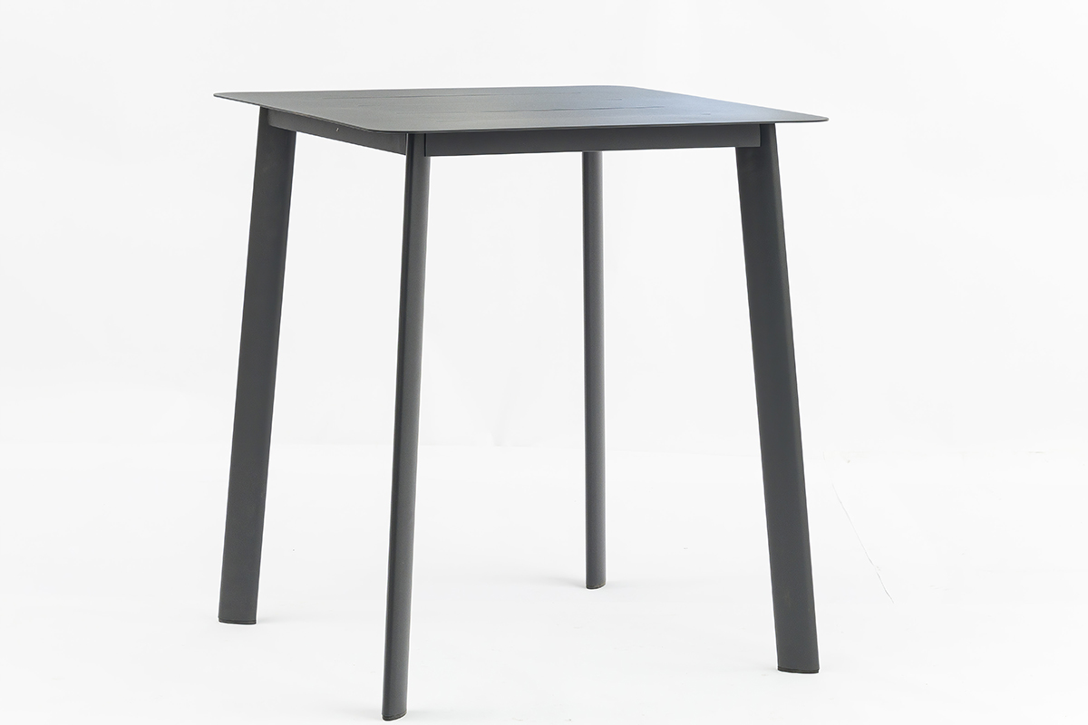 Rattan Bar Stool Aluminum Outdoor Rattan Counter Pub Chair for Home Bar Gym Restaurant High Capacity Woven Aluminum AD642156-4