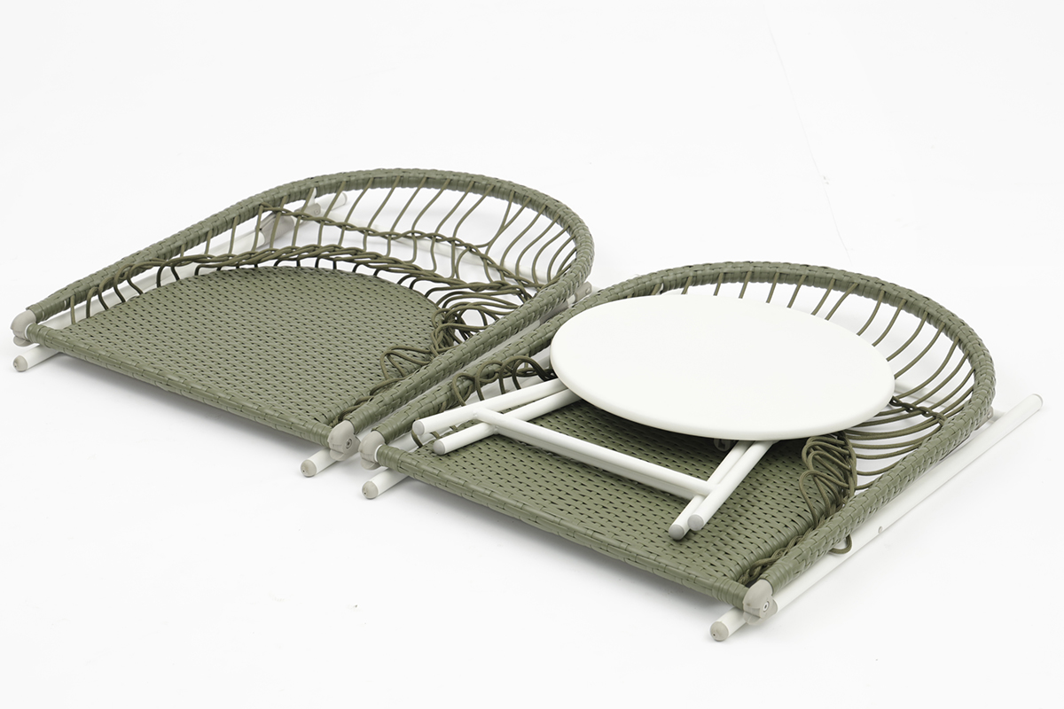 Yolanda Foldable Garden Chair and coffee table-AD605004
