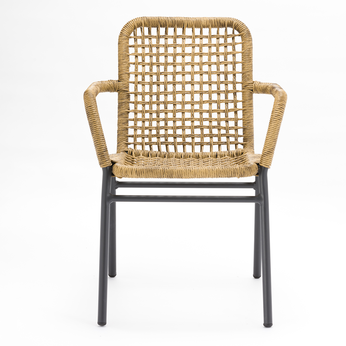 AD667018A-PE Twist wicker with cushion-mix brown(4)
