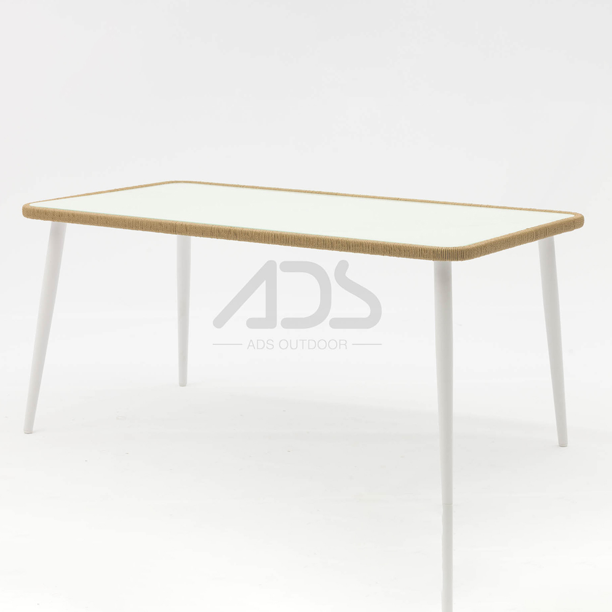 Full-Aluminum Sleek Aluminum Patio Dining Table - AD721017 (3)
