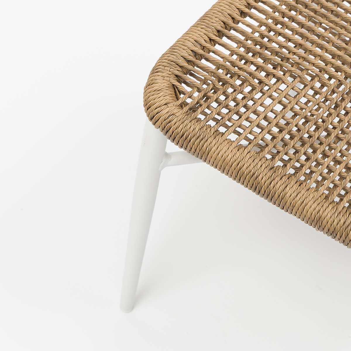Lagos Scallop-Shaped Outdoor Aluminum Wicker Chair - AD722030 (5)