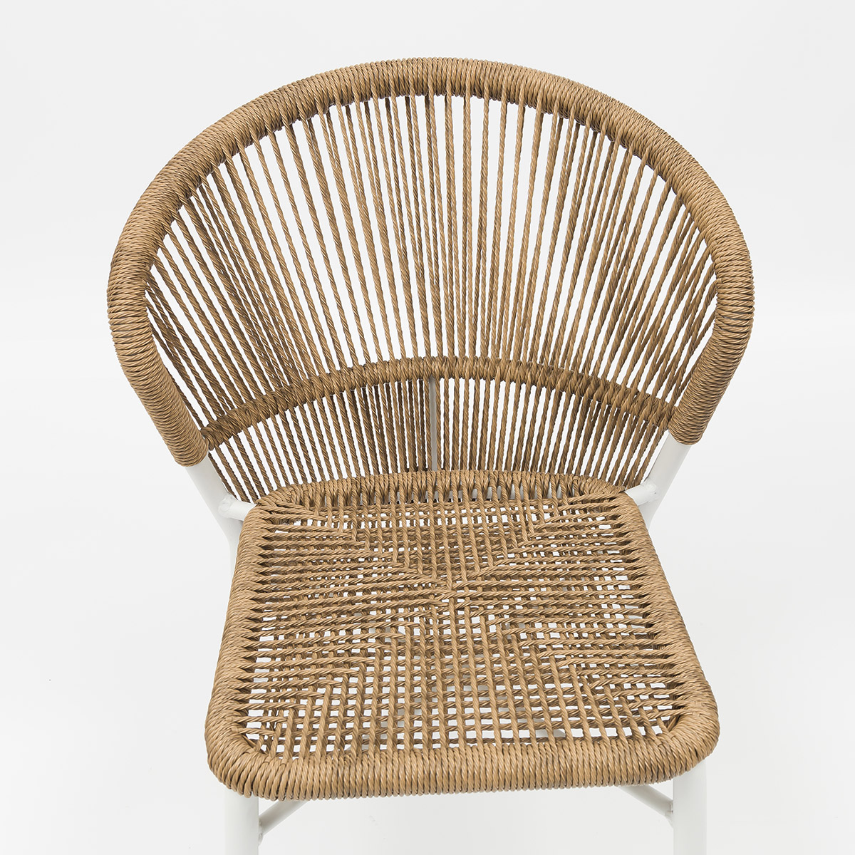 Lagos Scallop-Shaped Outdoor Aluminum Wicker Chair - AD722030 (6)