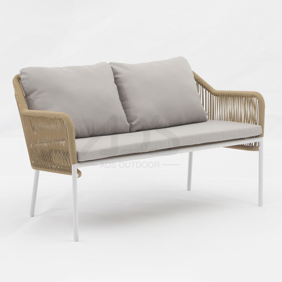 Outdoor aluminum twist wicker Baffin sofa 4pcs set combines modern design (2)