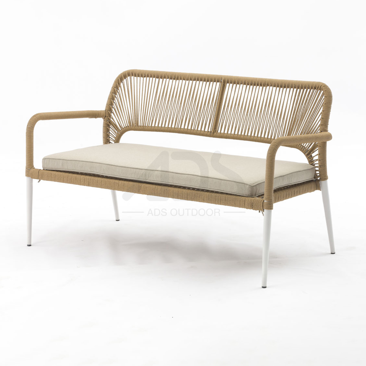 Outdoor aluminum twist wicker Gemini alum rattan sofa 4pcs set combines modern design (7)