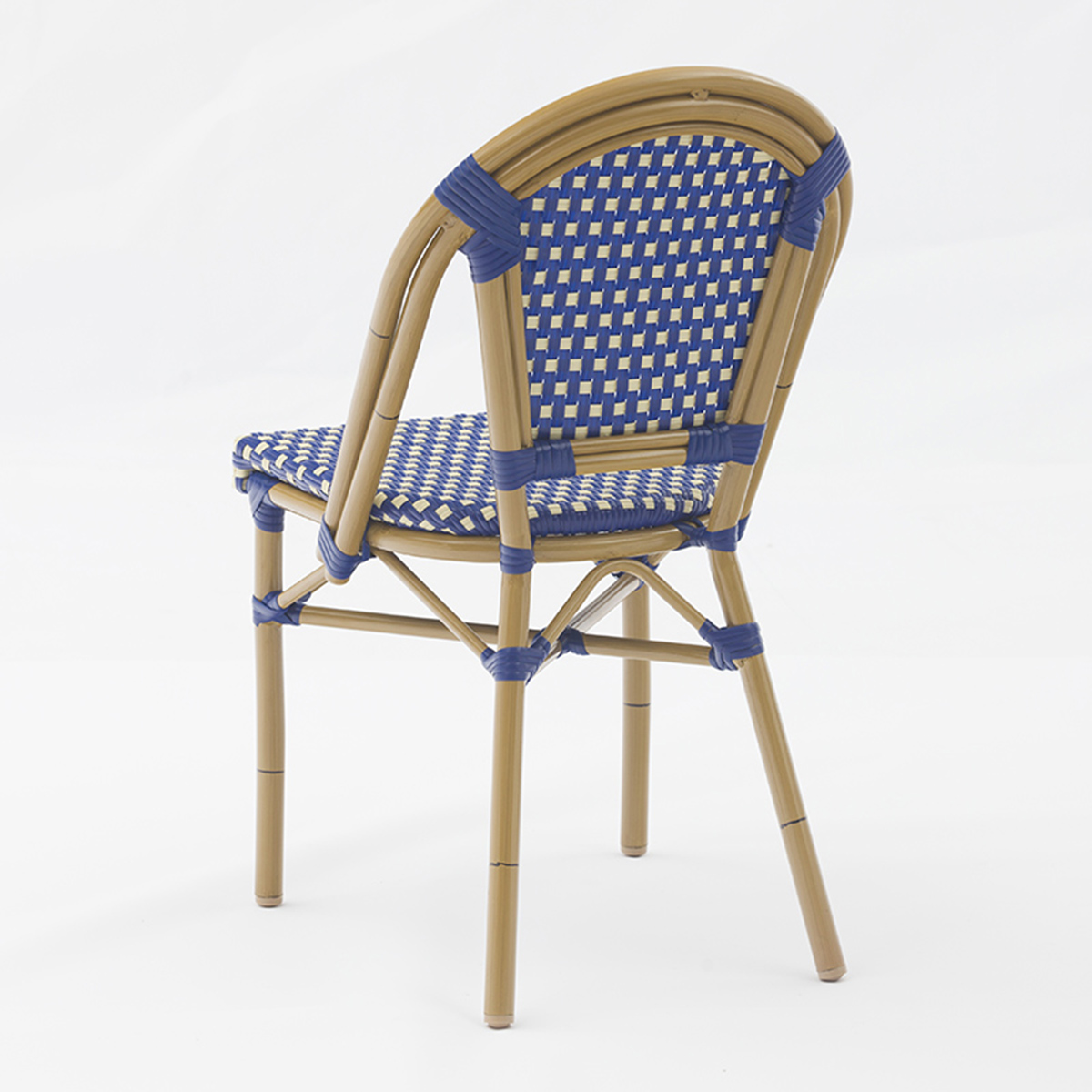 Outdoor dining stackable aluminum rattan bistro wicker chair-AD642001 (6)