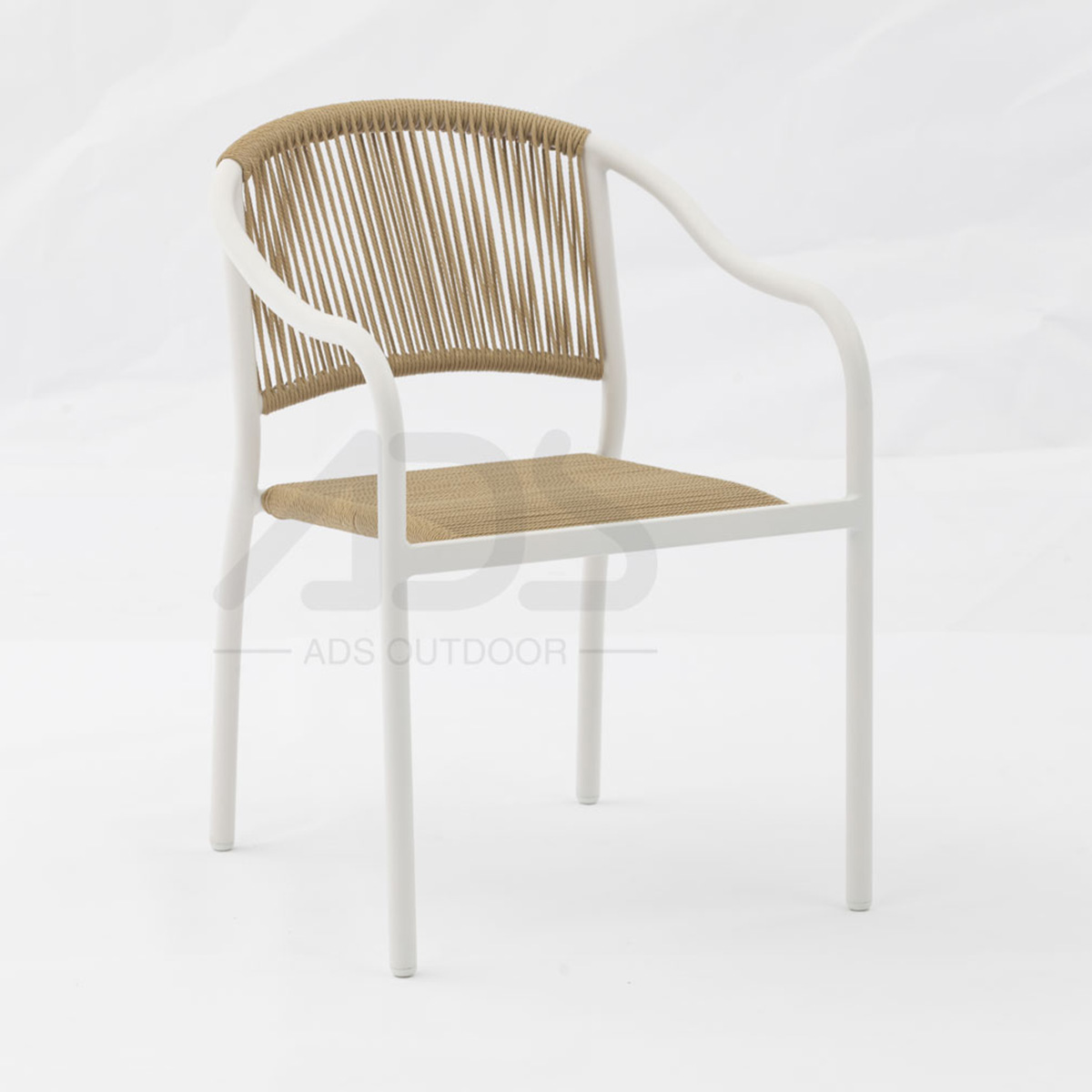 Outdoor dining stackable aluminum rattan bistro wicker chair-AD862001 (1)