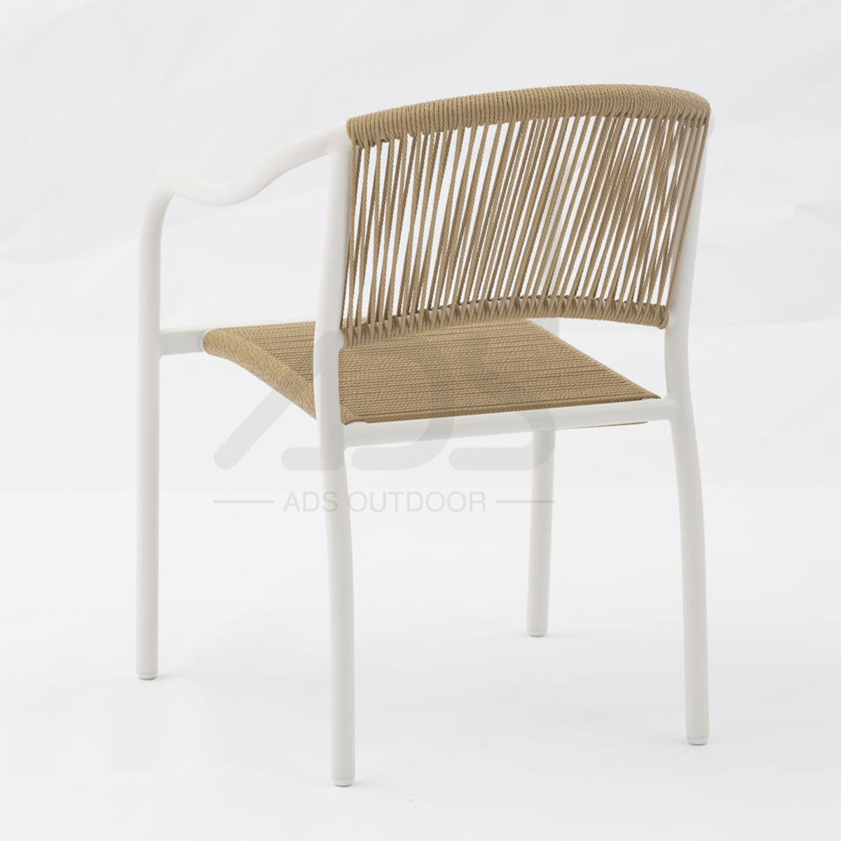 Outdoor dining stackable aluminum rattan bistro wicker chair-AD862001 (3)