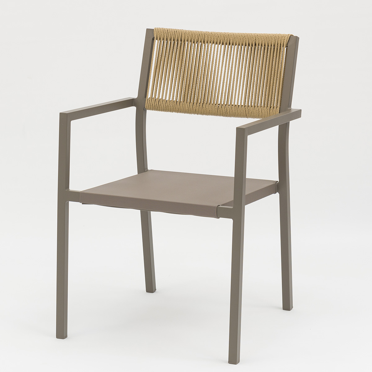 Outdoor dining stackable aluminum rattan bistro wicker chair-AD932008 (3)