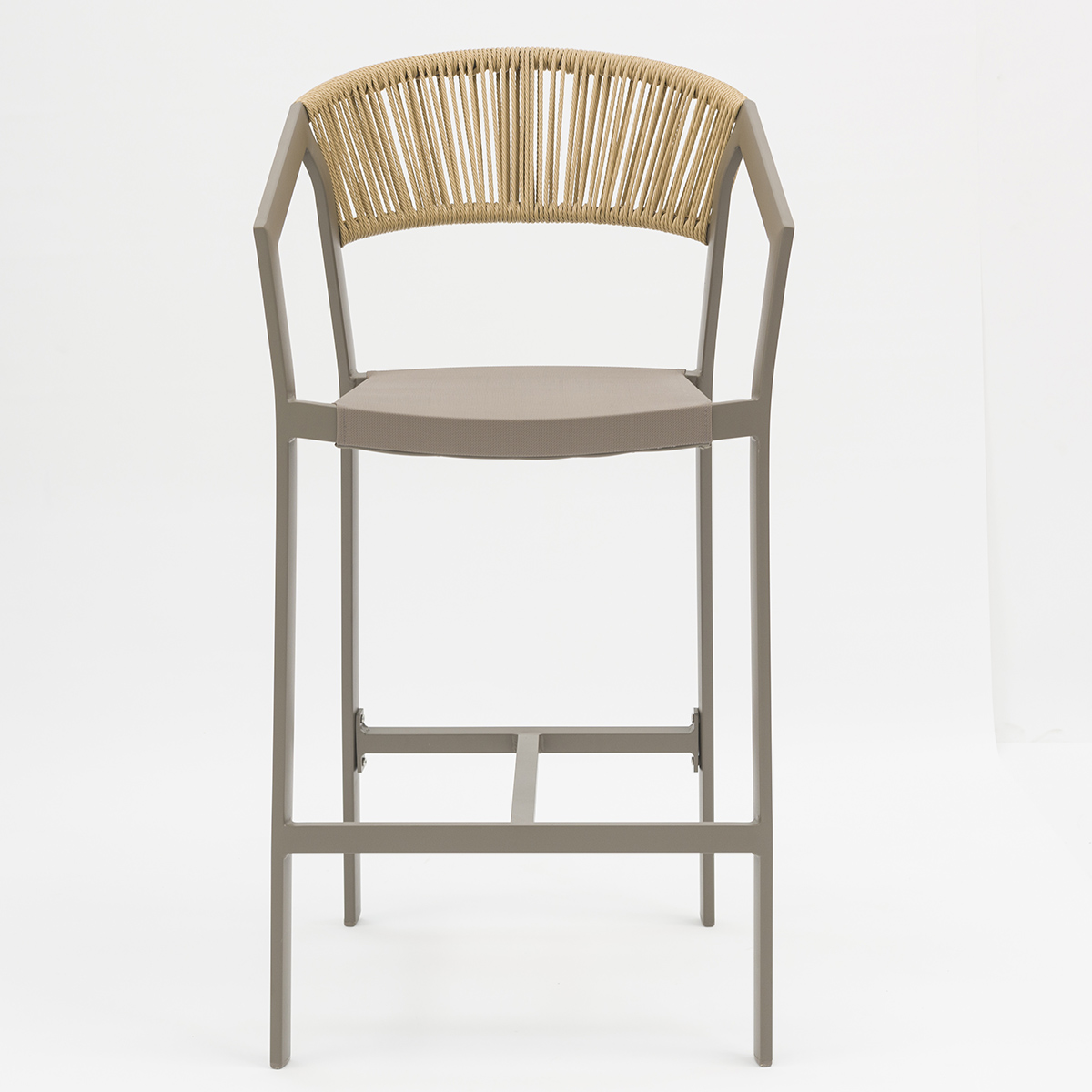 PE Rattan Bar set with Aluminum Frame - Stackable, Weather-Resistant, and Stylish for Patios AD932007 BAR+AD551011 (6)