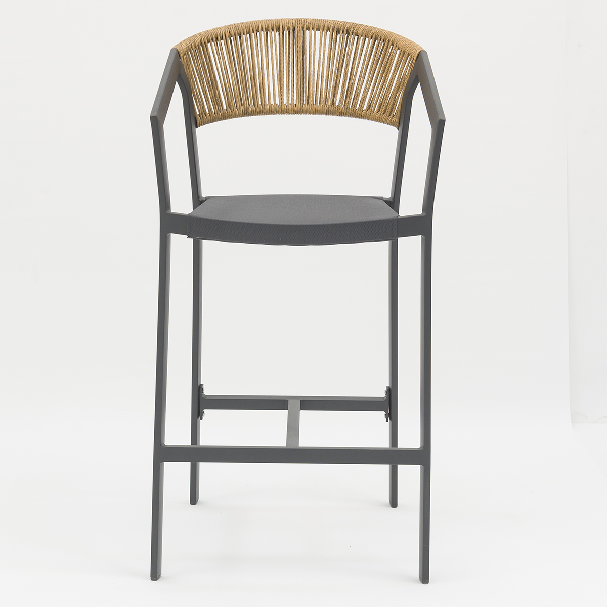 PE Rattan Bar set with Aluminum Frame - Stackable, Weather-Resistant, and Stylish for Patios AD932007 BAR+AD551011 (9)
