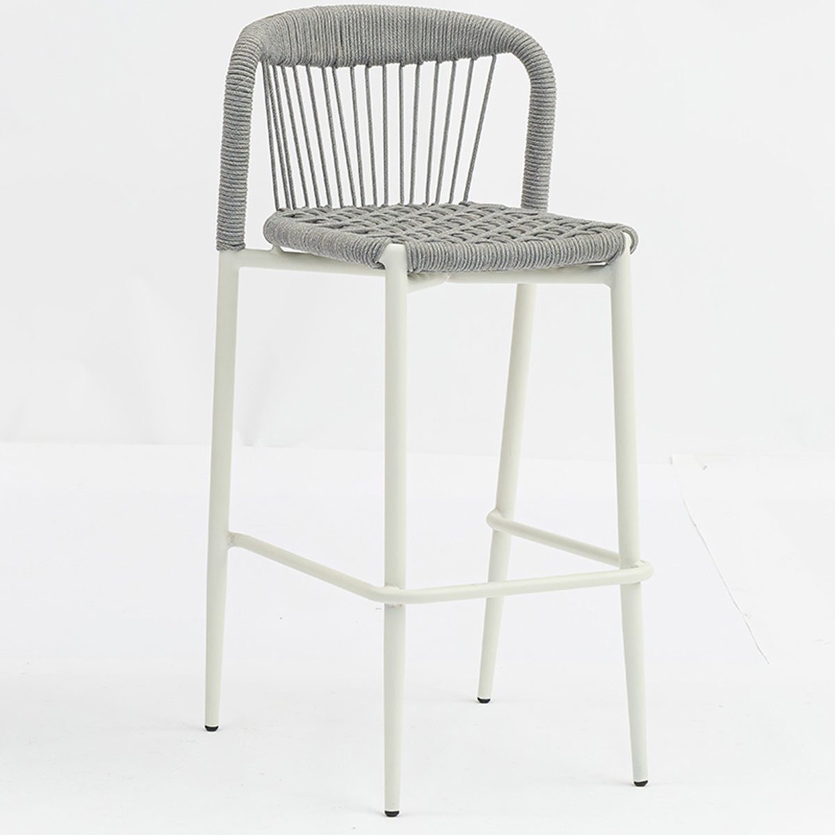 Stylish Outdoor Rope Bar Stool with Aluminum Frame AD872005BAR + AD551010-1 (2)