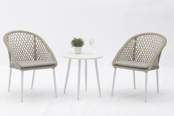 Balcony Modern Restaurant Furniture Outdoor Rattan Dining Table Set-AD695008-3A