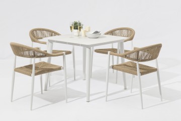 Bend alum dining 5pcs set-AD873005-5