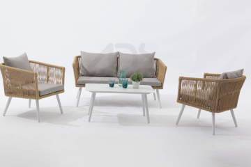 Outdoor beautifully combines modern design Dili alum rattan sofa-AD725013-4