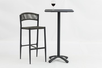 Outdoor PE Rattan Counter Pub Chair for Home Bar Gym Restaurant High Capacity Bar Stool AD872005BAR