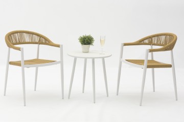 Outdoor Riding Aluminum Rattan Chair with Table Set-AD723012-3