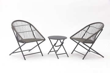 Yolanda Foldable Garden Chair and coffee table-AD605004