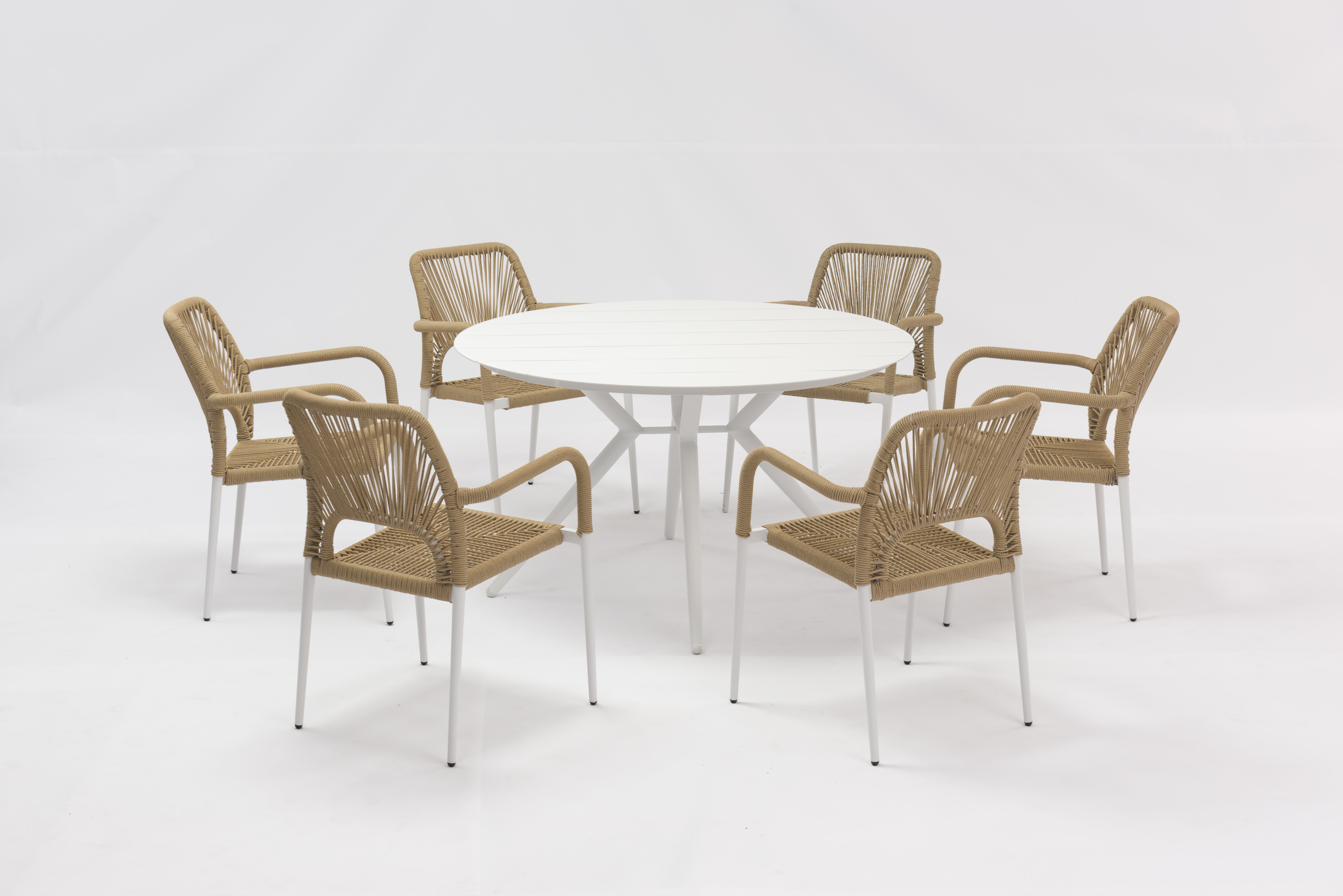 ensemble de salle à manger en aluminium 7 pièces-AD723005-7