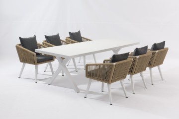 alum dining 7pcs set- AD791001+612001
