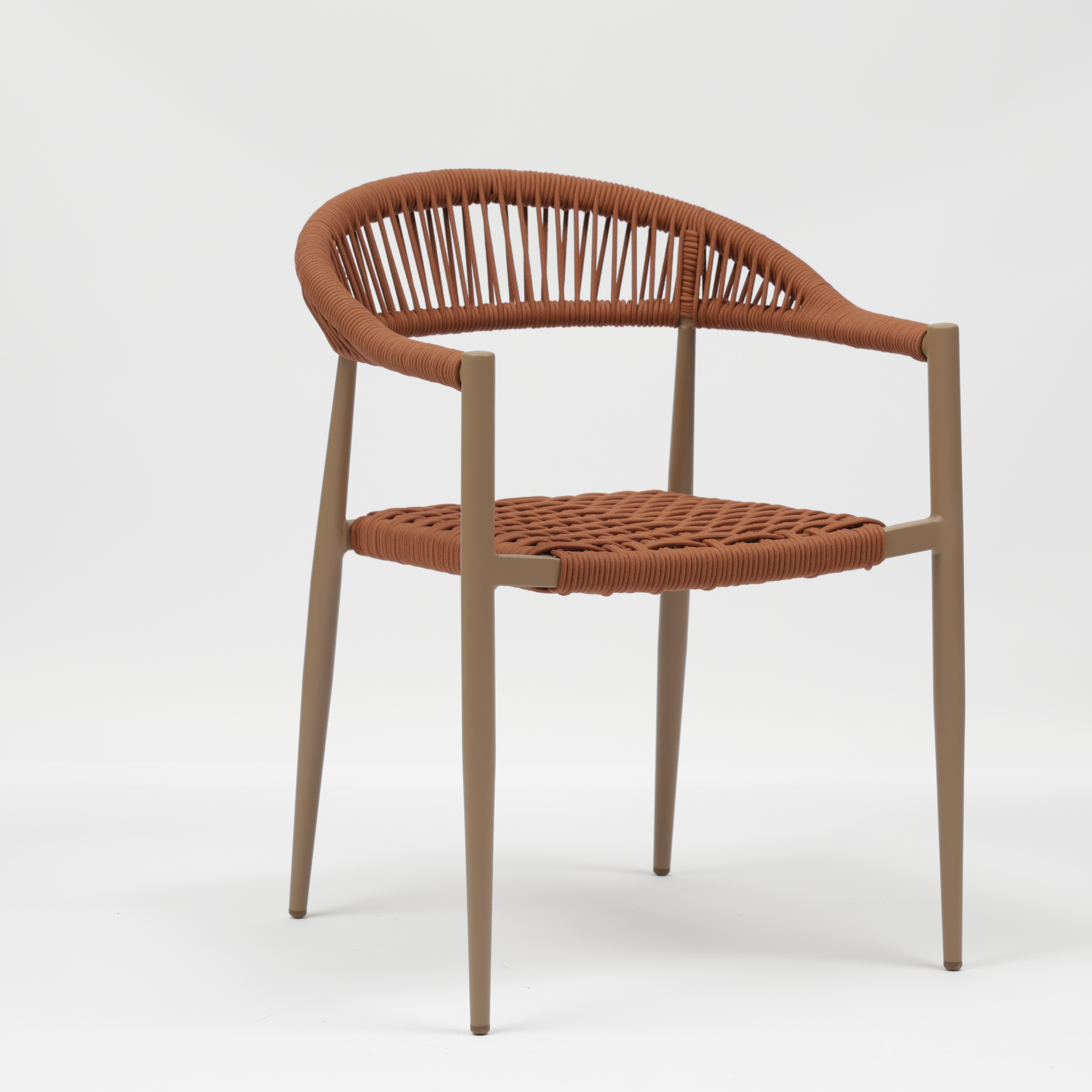 Chaise d'extérieur en corde tressée de haute qualité +AD602001-1R