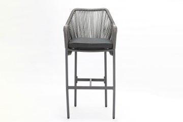 Outdoor PE Rattan Bar Stool – Handcrafted with Aluminum Frame for Patio & Garden AD692029-BAR+AD751019