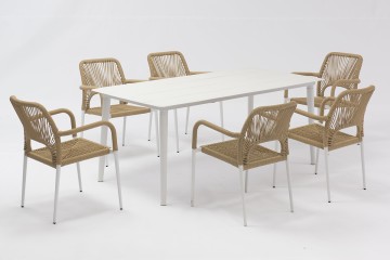 Lotsu alum dining 7pcs set-AD720009+AD647014