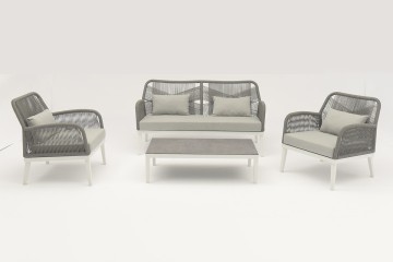 Outdoor Alum Rope sofa Chaya 4pcs sofa set