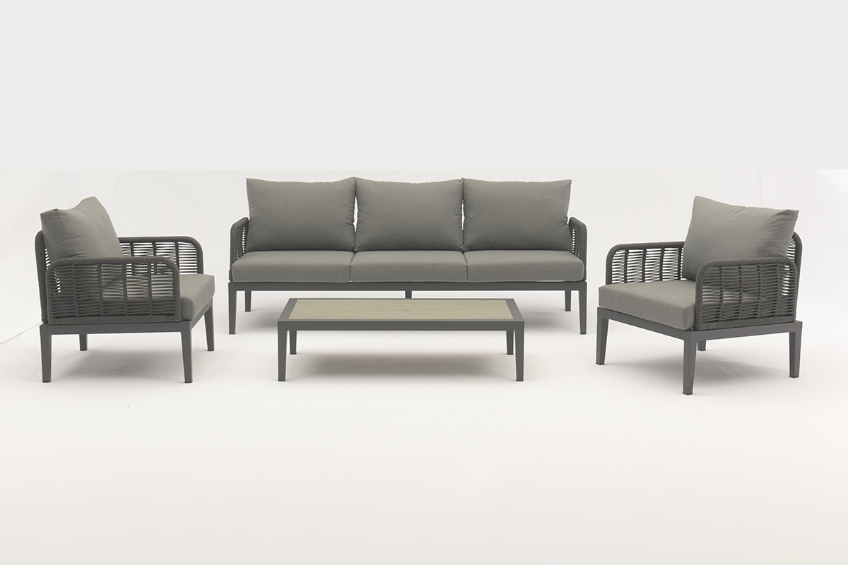 Outdoor Alum Rope sofa Rosewyn 4pcs set