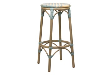 Outdoor French Bistro stool pe rattan weaving Seat AD642306