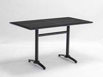 Modern Powder Coated Cafe Table Base For Marble Table Outdoor Industrial Vintage Cast Iron Bistro Restaurant Dinning Table Base- AD621009